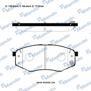 Колодки тормозные передние к-кт
