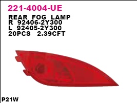Фонарь задний противотуманный левый