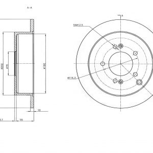 Диск тормозной задний