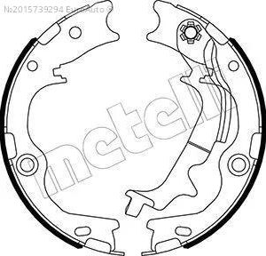 Колодки ручного тормоза к-кт