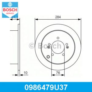 Диск тормозной задний