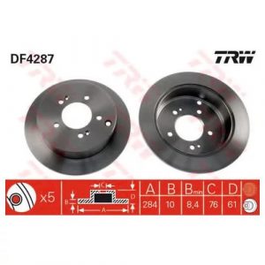 Диск тормозной задний