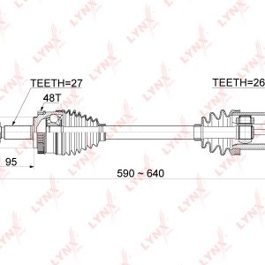 Полуось передняя правая