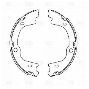 Колодки ручного тормоза к-кт