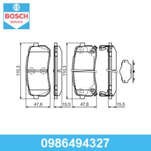 Колодки тормозные задние дисковые к-кт