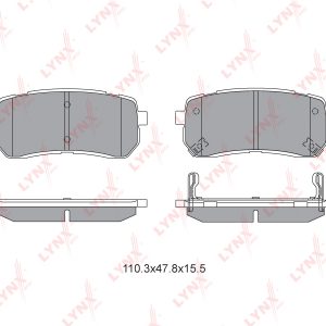 Колодки тормозные задние дисковые к-кт