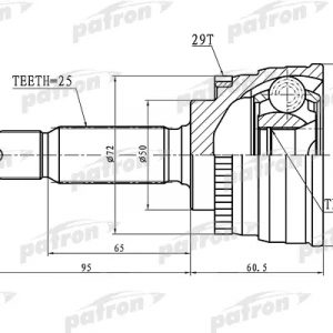 ШРУС наружный передний