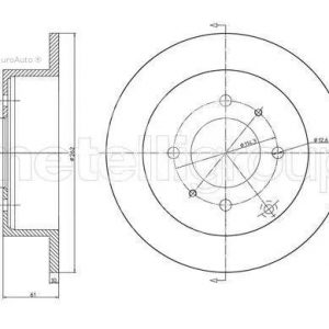 Диск тормозной задний