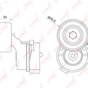 Ролик-натяжитель ручейкового ремня