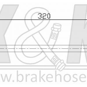 Шланг тормозной передний левый