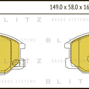 Колодки тормозные передние к-кт