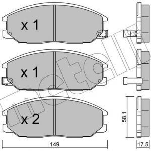 Колодки тормозные передние к-кт