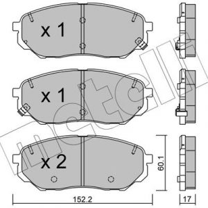 Колодки тормозные передние к-кт