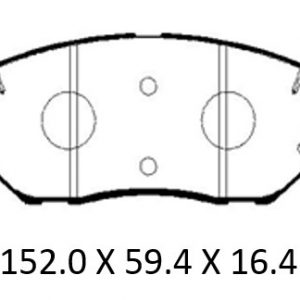 Колодки тормозные передние к-кт