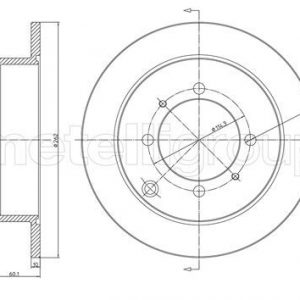Диск тормозной задний