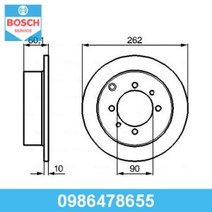 Диск тормозной задний