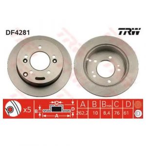 Диск тормозной задний