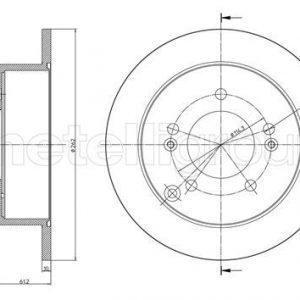 Диск тормозной задний