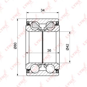 Подшипник передней ступицы