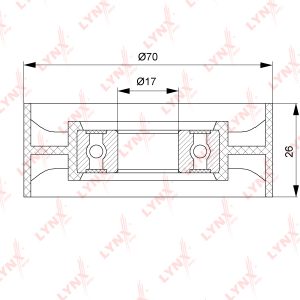 Ролик-натяжитель ручейкового ремня