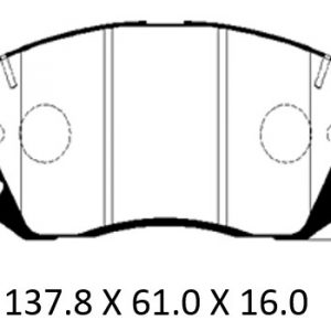 Колодки тормозные передние к-кт