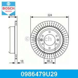 Диск тормозной задний