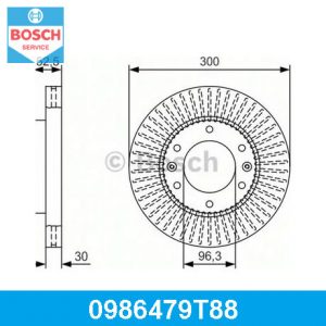 Диск тормозной передний вентилируемый