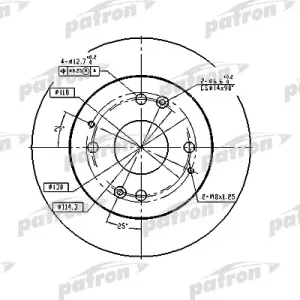 Диск тормозной задний