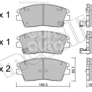 Колодки тормозные передние к-кт