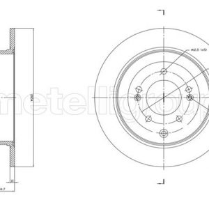 Диск тормозной задний
