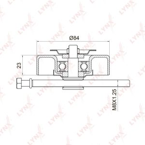 Ролик-натяжитель ручейкового ремня