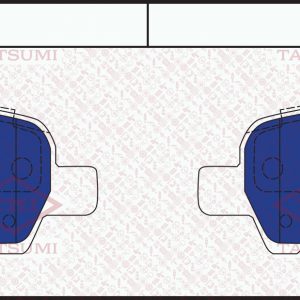 Колодки тормозные задние дисковые к-кт