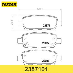 Колодки тормозные задние дисковые к-кт