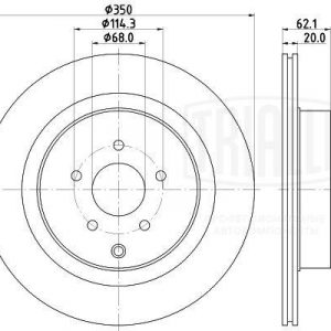 Диск тормозной задний