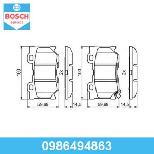 Колодки тормозные задние дисковые к-кт