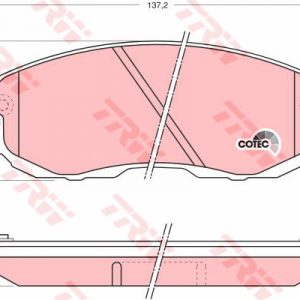 Колодки тормозные передние к-кт