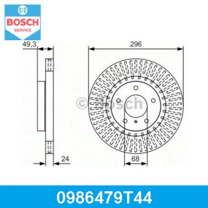 Диск тормозной передний вентилируемый