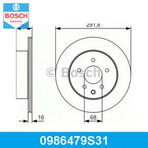 Диск тормозной задний
