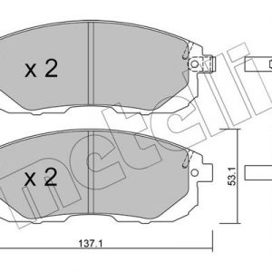 Колодки тормозные передние к-кт