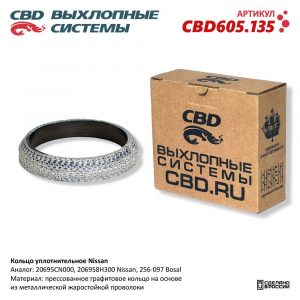 Прокладка приемной трубы глушителя