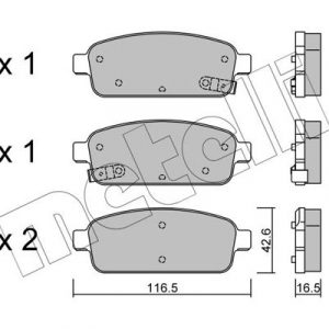 Колодки тормозные задние дисковые к-кт