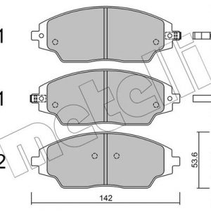 Колодки тормозные передние к-кт