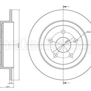 Диск тормозной задний