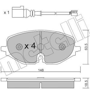 Колодки тормозные передние к-кт