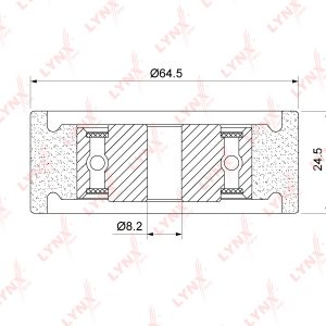 Ролик-натяжитель ручейкового ремня