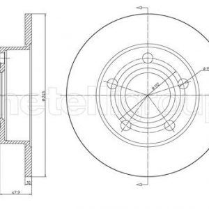 Диск тормозной задний
