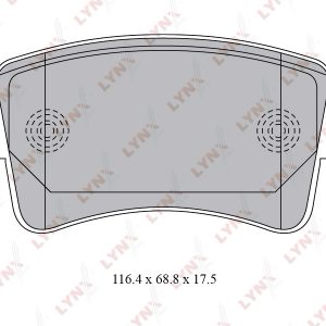 Колодки тормозные задние дисковые к-кт