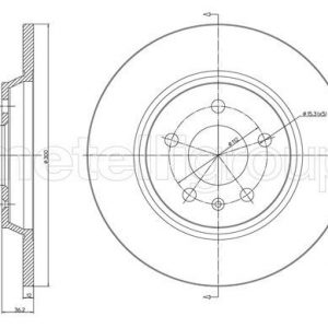 Диск тормозной задний