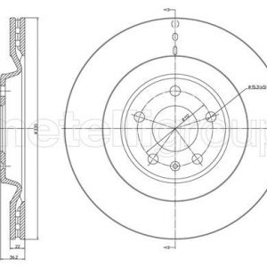 Диск тормозной задний