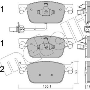 Колодки тормозные передние к-кт